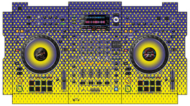 Pioneer DJ XDJ XZ Skin Gradienter Straight Lila / Gelb